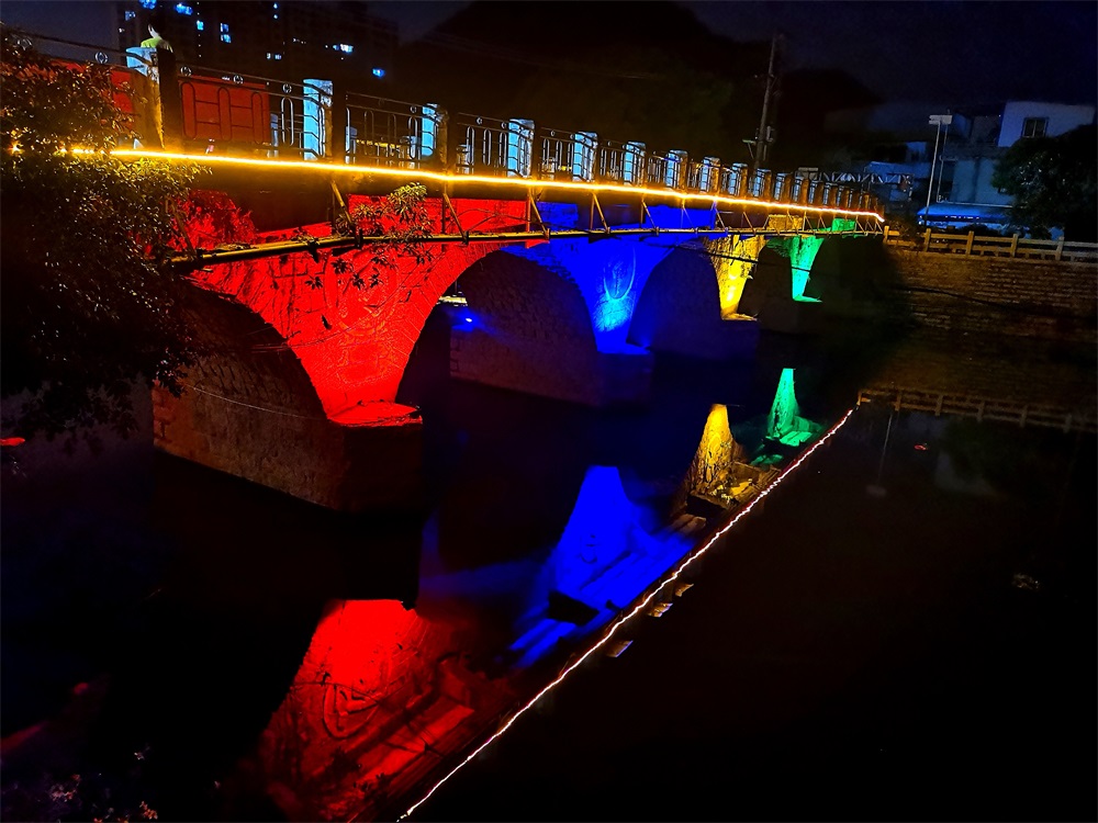 微光太能陽景觀燈帶夜景